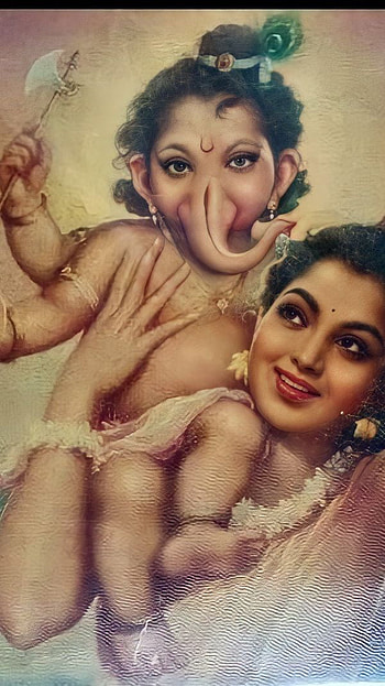 Parvathi Ganesh, parvati, ganesh HD phone wallpaper