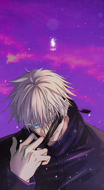 gojo satoru, sky, larx, gojosatoru, jjk, jujutsukeisan, anime HD phone wallpaper