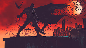Frank Miller Batfleck Homage, batman, superheroes, artist, artwork, digital-art HD wallpaper