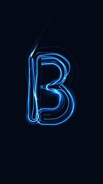 B Name, Blue Light HD phone wallpaper