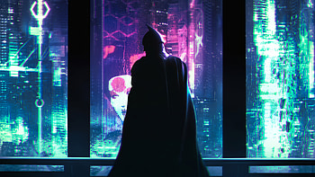 Batman Cyber Night City , batman, superheroes, artwork, artstation HD wallpaper
