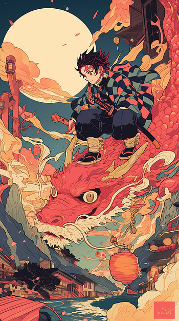Tanjiro Kamado: Demon Slayer Anime , Anime, Demon Slayer: Kimetsu no Yaiba, Tanjiro Kamado, Japanese HD phone wallpaper