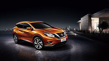 Orange, Nissan Murano, 2018, front HD wallpaper