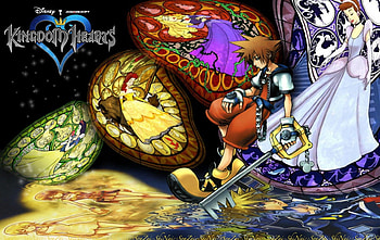 The Seven Princesses of The Heart, belle, cinderella, princesses, disney, sora, square enix, snow white, keyblade, video game, briar rose, kingdom hearts HD wallpaper