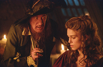 Geoffrey Rush, Barbossa character, Pirates of the Caribbean HD wallpaper