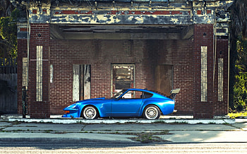 A Classic Datsun 240Z, blue, datsun, 240z, cars HD wallpaper