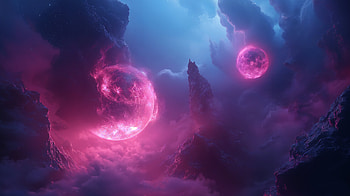 Dreamcore Delights: Ultra, dreamcore, fantasy, space, moon, cloud, space fantasy HD wallpaper