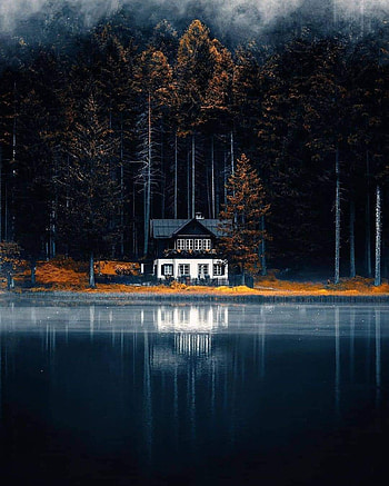 A beautiful house, atmosphere, sky HD phone wallpaper