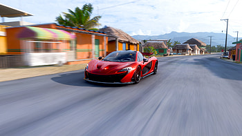 McLaren P1, road, McLaren, vehicle, supercar, video game, Forza Horizon HD wallpaper