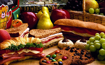 Fruits, Food, Cookies, Picnic, Lunch, Sandwiches HD wallpaper