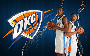 Russell Westbrook and Kevin Durant, Oklahoma City Thunder HD wallpaper