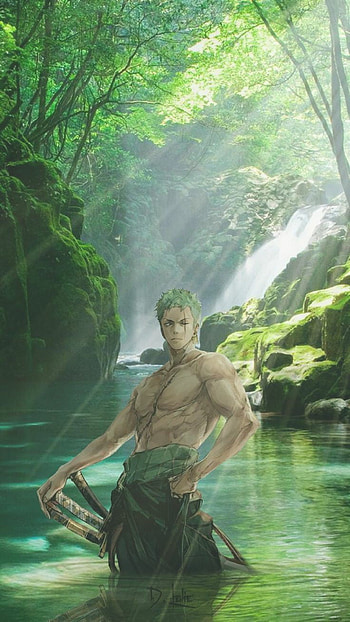 Roronoa Zoro, naruto, people_in_nature, green HD phone wallpaper