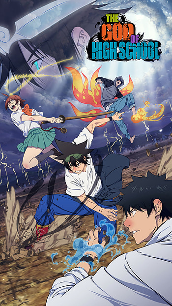 Yu Mira, Han Daewi, Jin Mori, Anime, The God of High School HD phone wallpaper