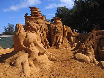 Sand Sad Man's Face, figure, shape, sand, man HD wallpaper