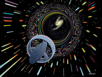wormhole, distant galaxy, space travel, warp speed, probe HD wallpaper
