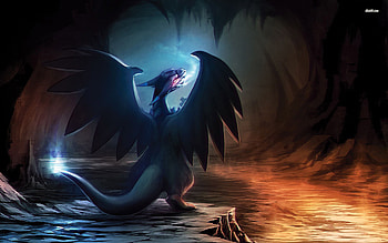 Pokemon Mega Charizard X HD wallpaper
