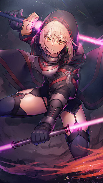 Heroine X - FGO Neon Saber Fate/Grand Order: Nightblade Heroine X Mobile, Anime, Fate/Grand Order HD phone wallpaper