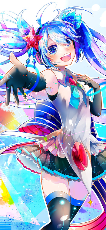 Hatsune Miku Vibrant Anime Vibes – Vocaloid , Hatsune Miku, Anime, Vocaloid HD phone wallpaper