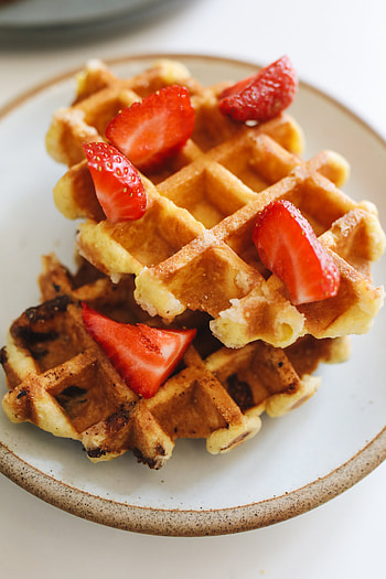 Mouthwatering waffles, Tasty breakfast option, Stack of goodness, Food graphy HD phone wallpaper