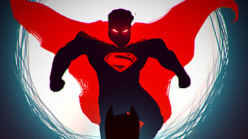 Superman Red Dark, superman, superheroes, artwork, digital-art HD wallpaper