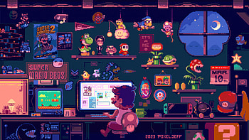 Mario Pixel Art, mario, pixel, art, artist, artwork, digital-art HD wallpaper