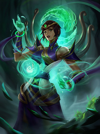 Karma, League of Legends HD phone wallpaper