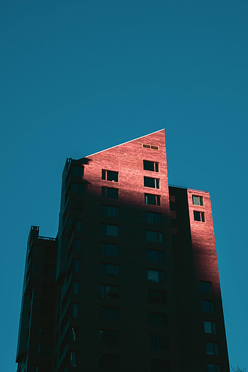 Windows, Architecture, Building, Minimalism, Bottom View HD phone wallpaper