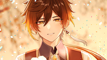 Yellow Eyes Black Short Hair Zhongli Genshin Impact HD wallpaper