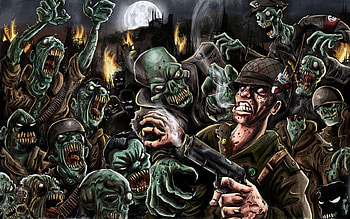 Fantasy, Zombies HD wallpaper