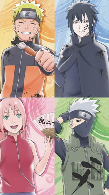 Naruto Team 7, hair, graph HD phone wallpaper
