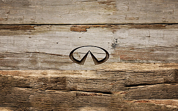 Infiniti wooden logo, , wooden backgrounds, cars brands, Infiniti logo, creative, wood carving, Infiniti HD wallpaper
