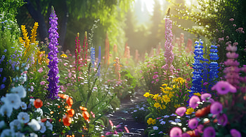 Wild flower garden 3, garden, gardening, wildflower HD wallpaper