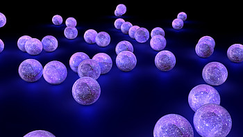 Purple Spheres, purple, abstract, 3d, spheres HD wallpaper
