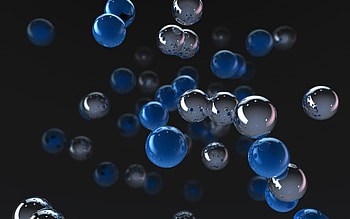 3D Molecule Spheres, shapes, 3d, spheres, molecule, abstract HD wallpaper