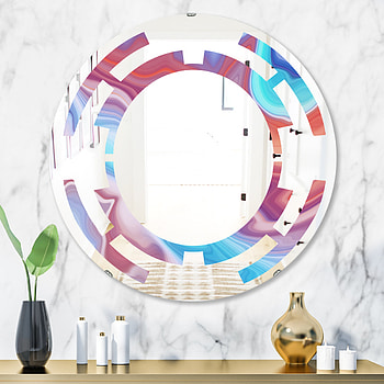 Abstract marbled background, Modern wall mirror HD phone wallpaper