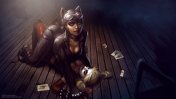 Injustice, Injustice: Gods Among Us, Catwoman, Harley Quinn, Video Game HD wallpaper