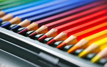 Colorful, pencils, arranged HD wallpaper