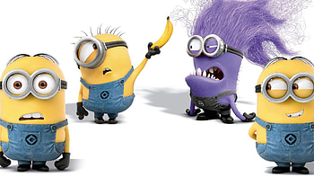 Small yellow people, Despicable Me, Map HD wallpaper