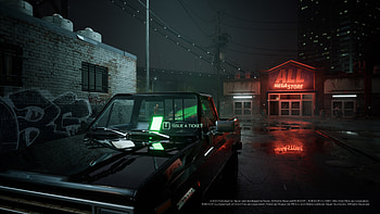 RoboCop Rogue City - Futuristic Police Car Scene, video game, RoboCop: Rogue City HD wallpaper