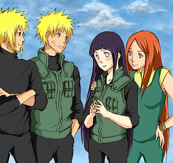 Naruto's family reunion, flash, yellow, naruto, the, hinata HD wallpaper