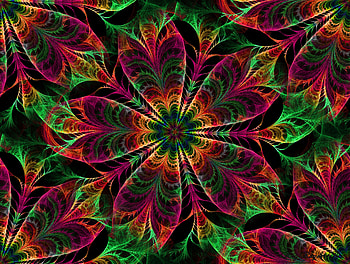 Abstract, Flowers, Patterns, Kaleidoscope HD wallpaper