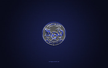 Hamilton Wanderers FC, New Zealand football club, blue logo, blue carbon fiber background, New Zealand National League, football, Hamilton, New Zealand, Hamilton Wanderers FC logo HD wallpaper