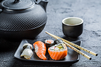 Delicious sushi feast, food , Culinary artistry, Gourmet flavors HD wallpaper