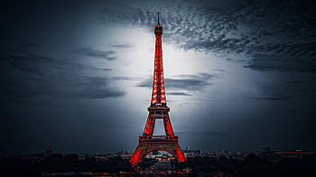 Eiffel Tower, Dark graphy, Stunning views, Urban beauty HD wallpaper