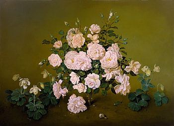 By Jose Escofet, jose escofet, art, painting, flower HD wallpaper
