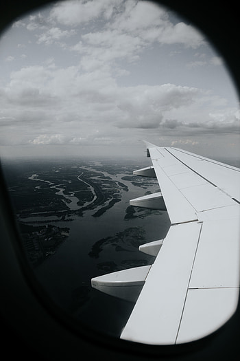 Miscellanea, Miscellaneous, Overview, Review, Porthole, Wing, Plane, Airplane, View HD phone wallpaper