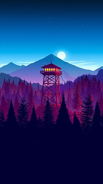 Apple Watch Face - Ranger station. fire tower mointains ranger, Heaven Fire HD phone wallpaper