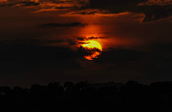 Dusk Backlit Clouds Silhouette Sunset , dusk, clouds, silhouette, sunset, nature HD wallpaper