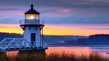 doubling point lighthouse, doubling, lighthouse, maine, point HD wallpaper