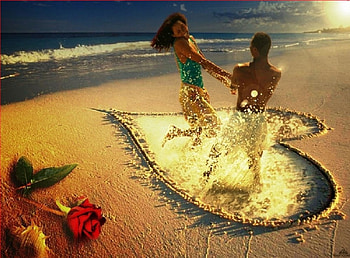 Summer Love, oceans, nature, love HD wallpaper